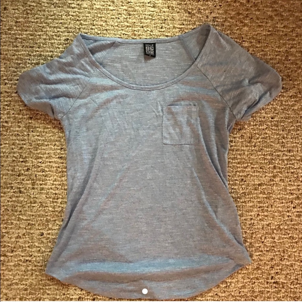 Basic baby-blue tee